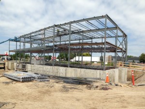 Different view of the steel structure