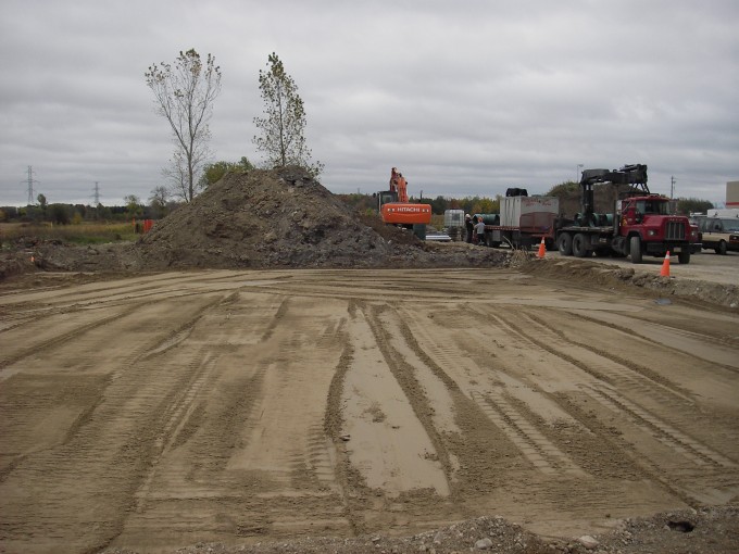 Septic System excavation started