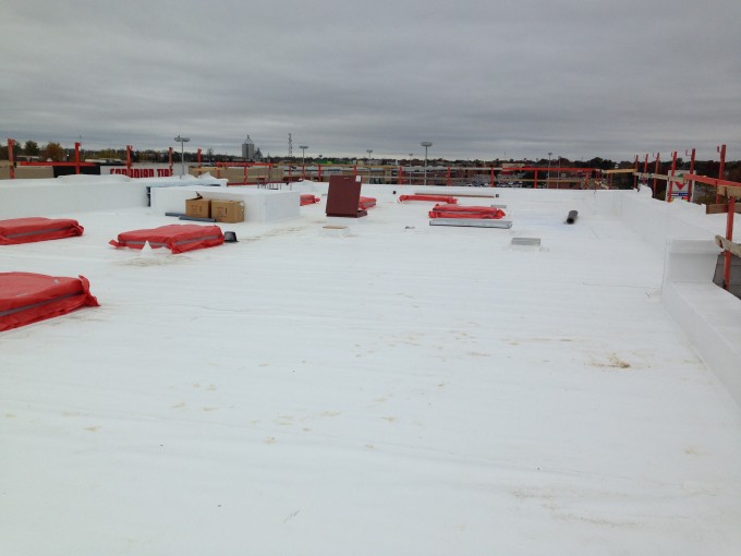 Roof started