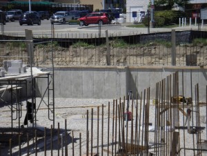 West basement foundation walls poured