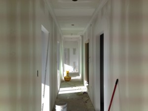 South hallway of dental suite